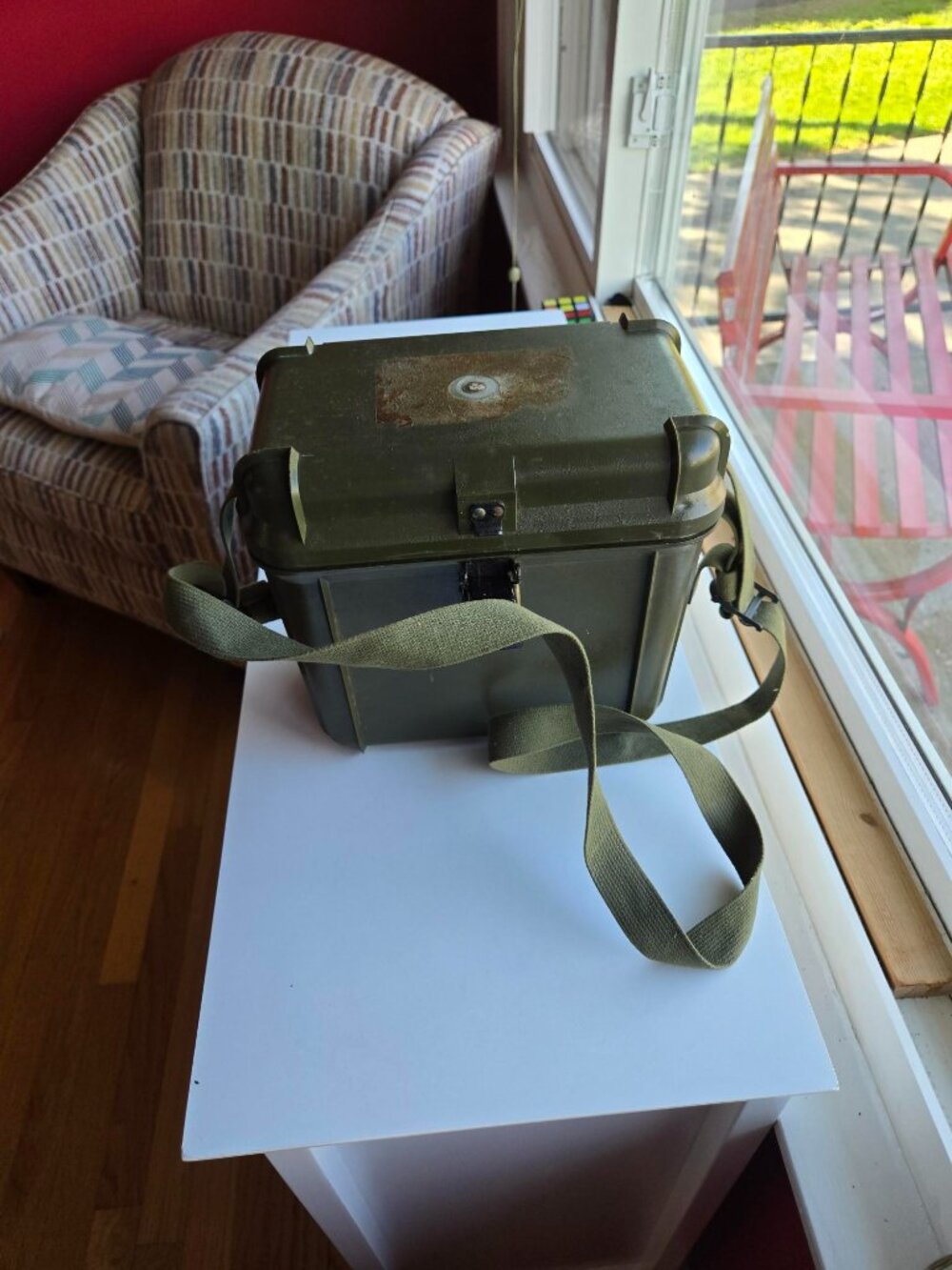 Vintage AN-PVS-5A Night Vision Goggles Carrying Case Storage With Strap